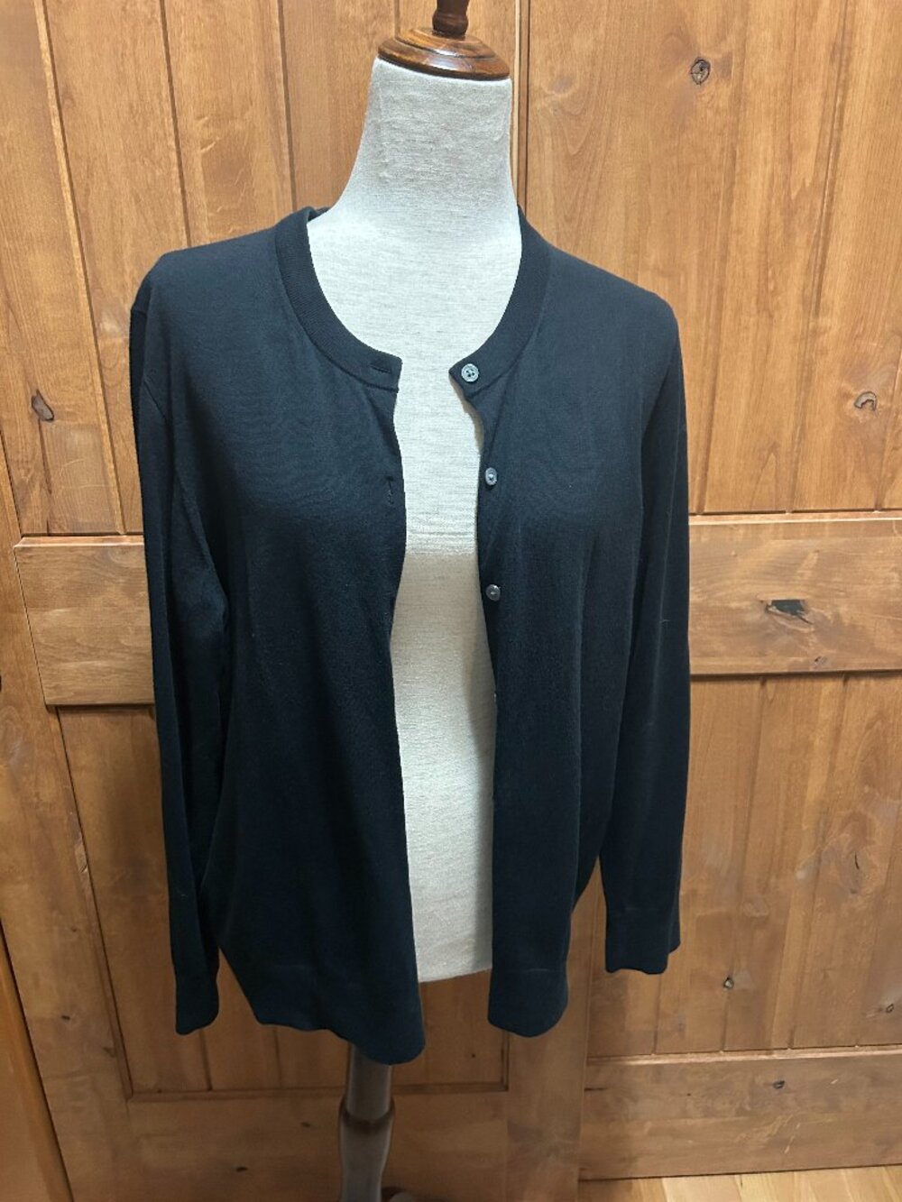 J.Crew Jackie Black Cardigan Size 2X Classic Office Wear